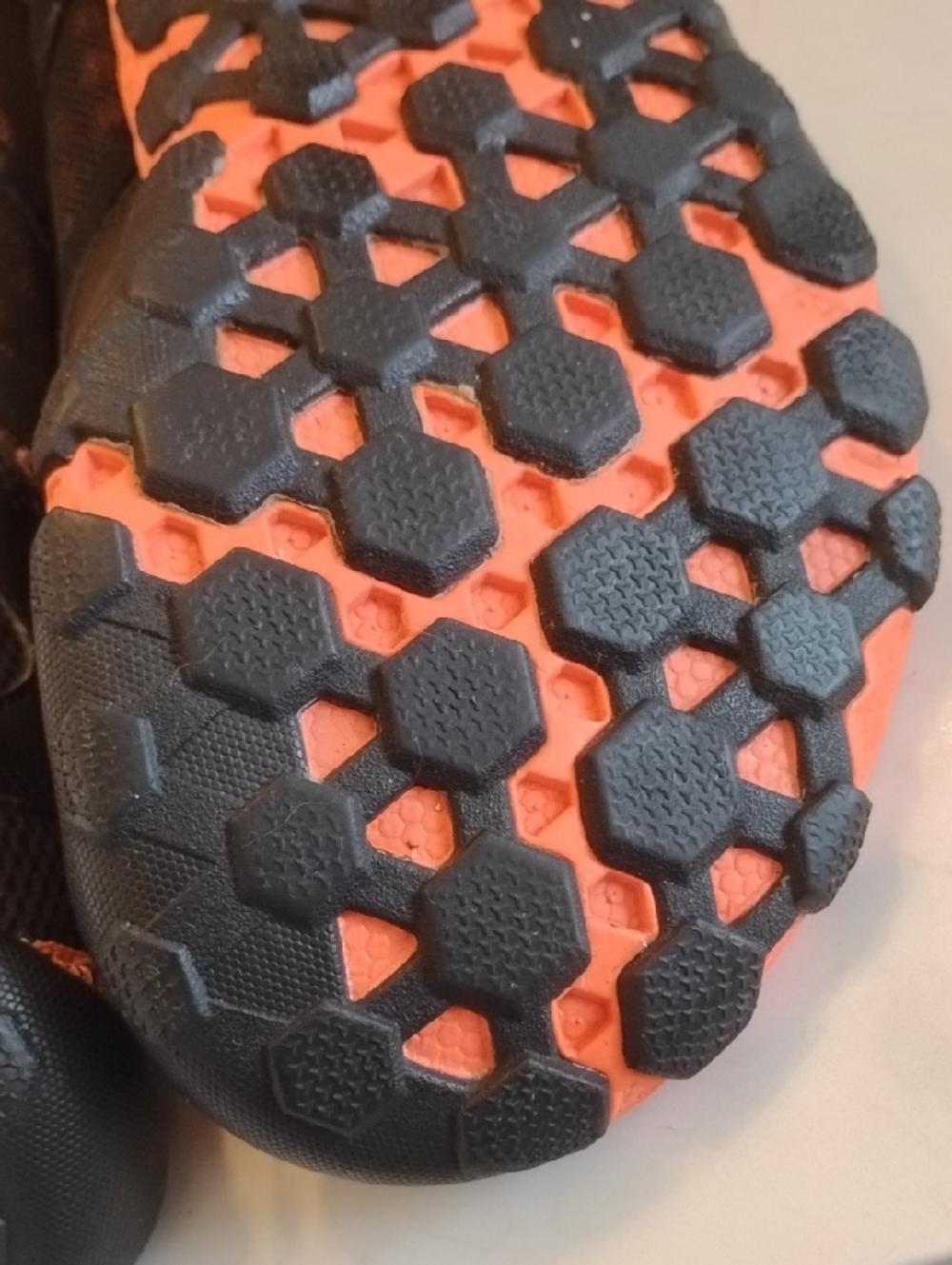 New Balance Minimus Trail Shoes Mens 11 Vibram Black Orange Lightweight - Picture 4 of 14